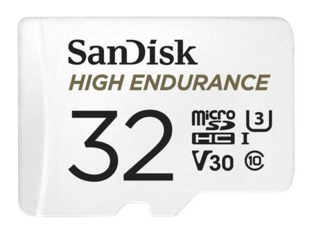 High Endurance 32GB microSDHC Card with Adapter